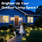 🌞🌷4-Pack Outdoor Garden Solar Ground Lights | 8-LED Auto On/Off Weather-Resistant Pathway Landscape Light⚡