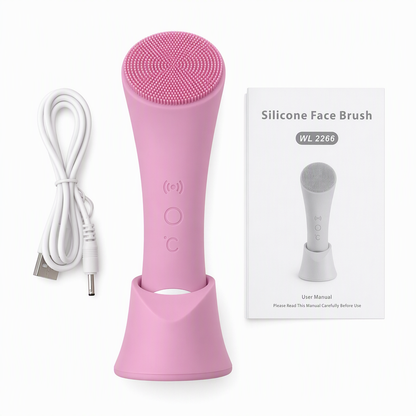 🧖 Heated Silicone Facial Cleansing Brush