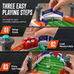 2 Player Battle Tabletop Soccer Game Interactive Table Football Board Toy for Kids