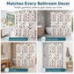 Waterproof Mold Resistant Fabric Shower Curtain for Bathroom Dry and Wet Separation