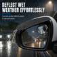 1 Pair of 2-in-1 Clip-On Car Rearview Mirror Visors with 360 Degree Adjustable Blind Mirrors