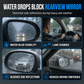 1 Pair of 2-in-1 Clip-On Car Rearview Mirror Visors with 360 Degree Adjustable Blind Mirrors