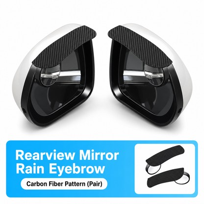 1 Pair of 2-in-1 Clip-On Car Rearview Mirror Visors with 360 Degree Adjustable Blind Mirrors