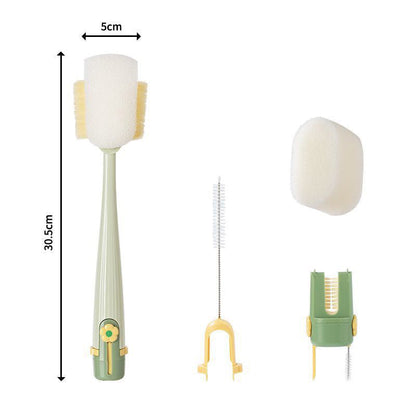 🧼 5-in-1 Bottle Cleaning Brush Set for Straws, Lids & Tight Gaps