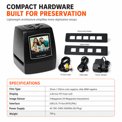🎁2026 New Arrivals 50% OFF💥Portable 35mm Film & Slide Scanner – 2.36" LCD Screen for Easy Photo Digitizing