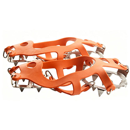 🔩 50% Off Now ❄️ 18-Teeth Stainless Steel Crampons — Flexible Silicone Frame & Double-Chain 🏔️