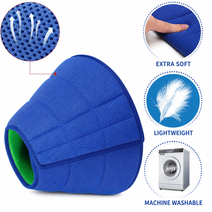 📢📢50% OFF !! ⏰🐾 Two-Tone Blue & Green Pet Recovery Collar – Anti-Bite & Anti-Scratch Protective Cone for Dogs & Cats ✨