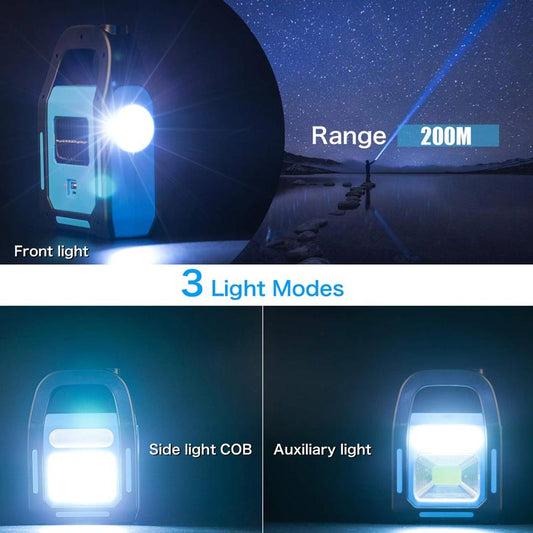 Handheld COB Solar Working LED Lamp
