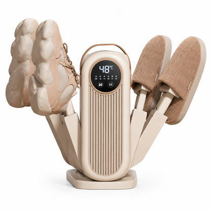 👟 Fast Warm Air Shoe Dryer: Constant Heat, Deodorising, Foldable, UK Plug