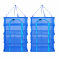 Multi Layer Foldable Hanging Mesh Drying Net Cage with Hook Thickened Nylon Mosquito and Fly Proof