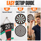 🎯 Double-Sided Dartboard Set – Includes 4 Steel-Tip Darts for Game Nights & Friendly Competition
