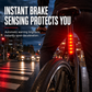 📢📢 50% OFF🚴Smart Bicycle Tail Light with Brake Sensing and Laser Warning