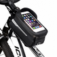 Waterproof Bicycle Front Frame Bag Top Tube Cycling Bag with Phone Holder for Mountain and Road Bikes
