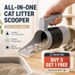 📢📢50% OFF !! ⏰ Self-Cleaning Litter Scoop with Waste Bin – Easy One-Handed Use 🧹🗑️